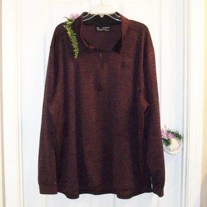 UNDER ARMOR 4XL COLDGEAR Fleece Lined 1/4 Zip Sweatshirt Plum Purple Heather